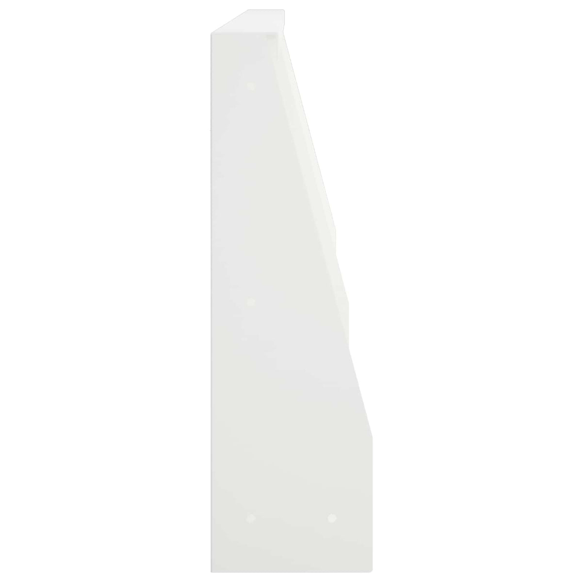 Støttemur 6 stk. 80 x 12 x 30 cm Stål Hvid