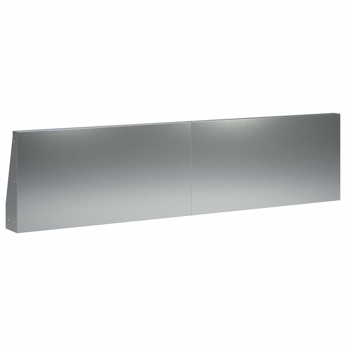 Støttemur 6 stk. 80 x 12 x 30 cm Galvaniseret stål Sølv