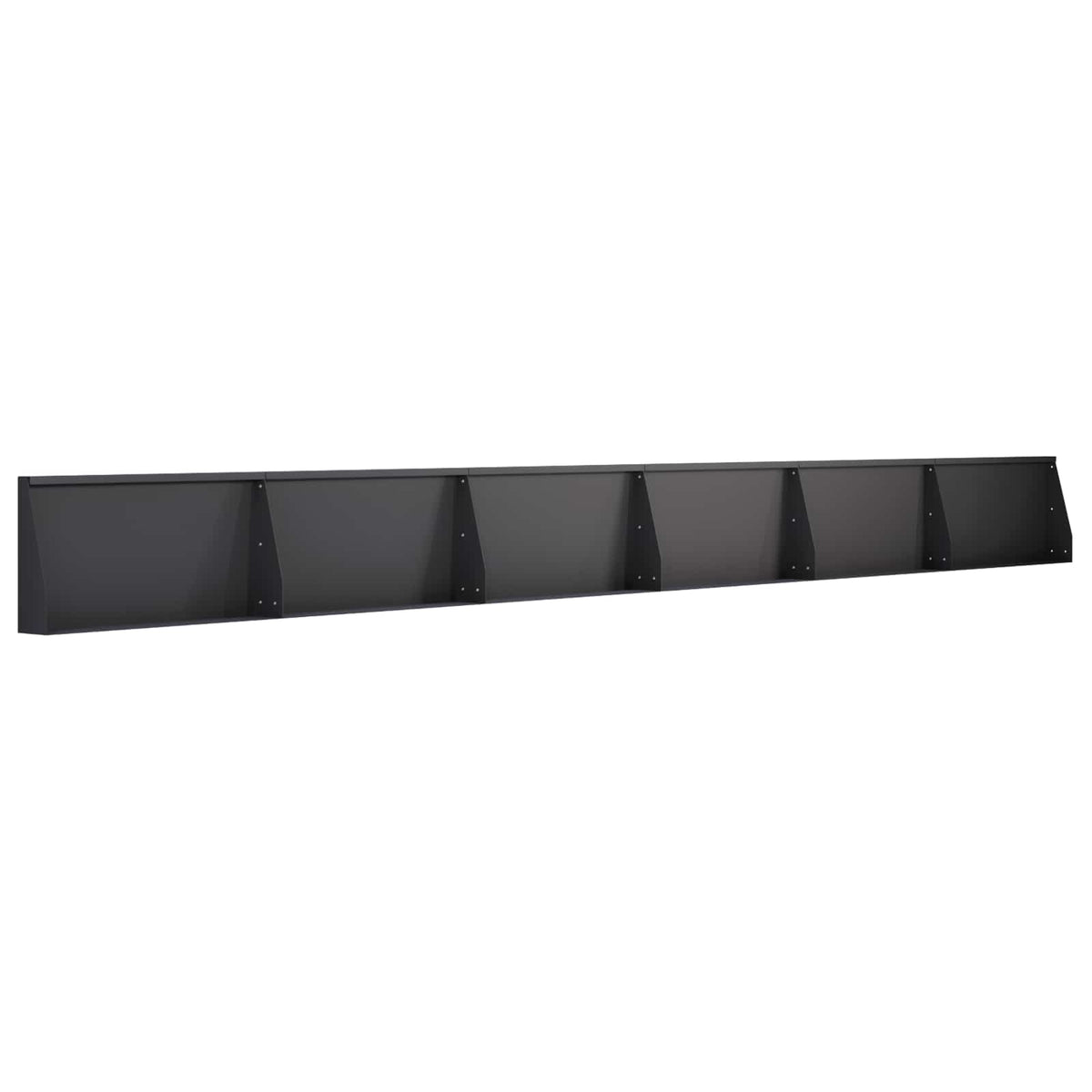 Støttemur 6 stk. 80 x 12 x 40 cm Stål Sort