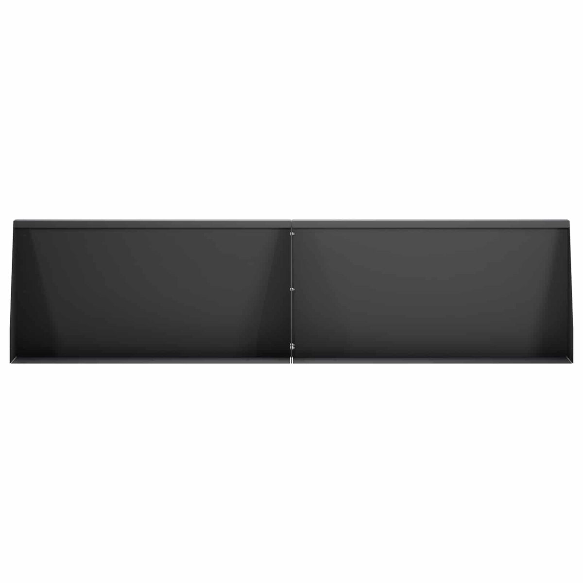 Støttemur 6 stk. 80 x 12 x 40 cm Stål Sort