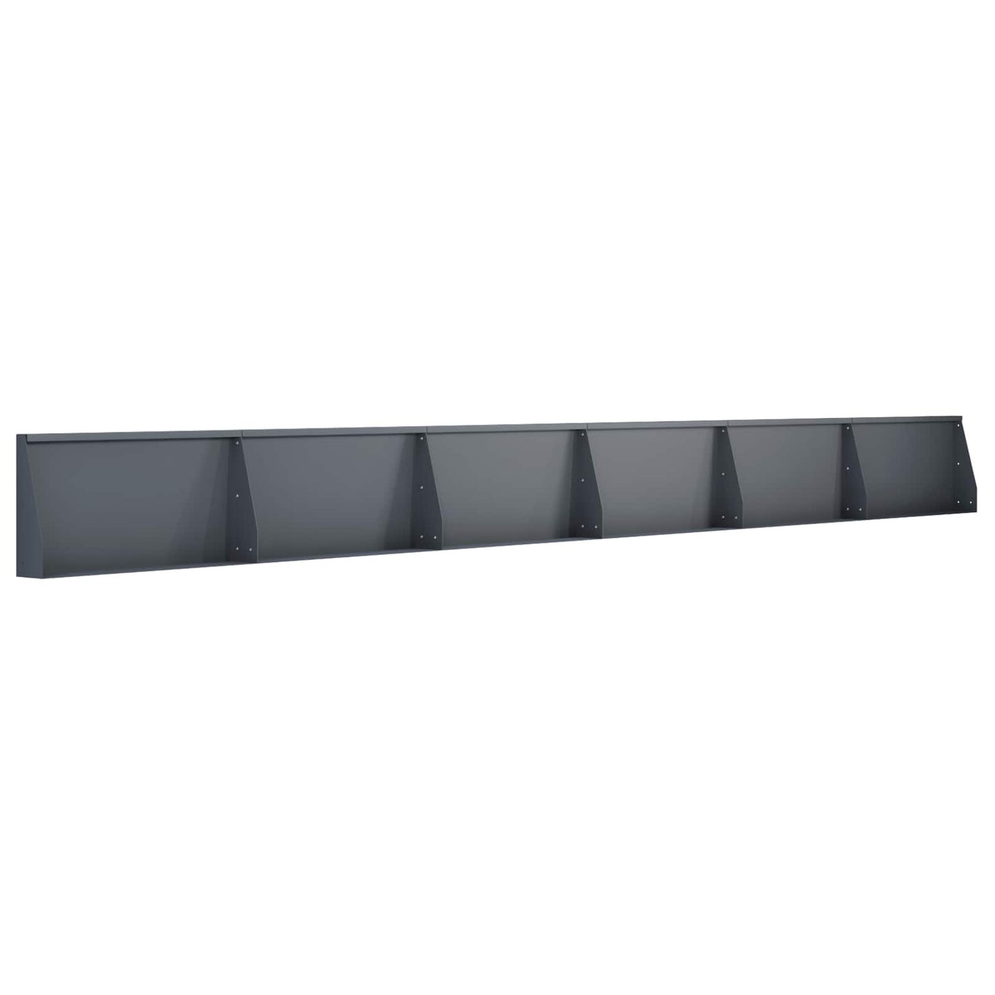 Støttemur 6 stk. 80 x 12 x 40 cm Stål Antracit