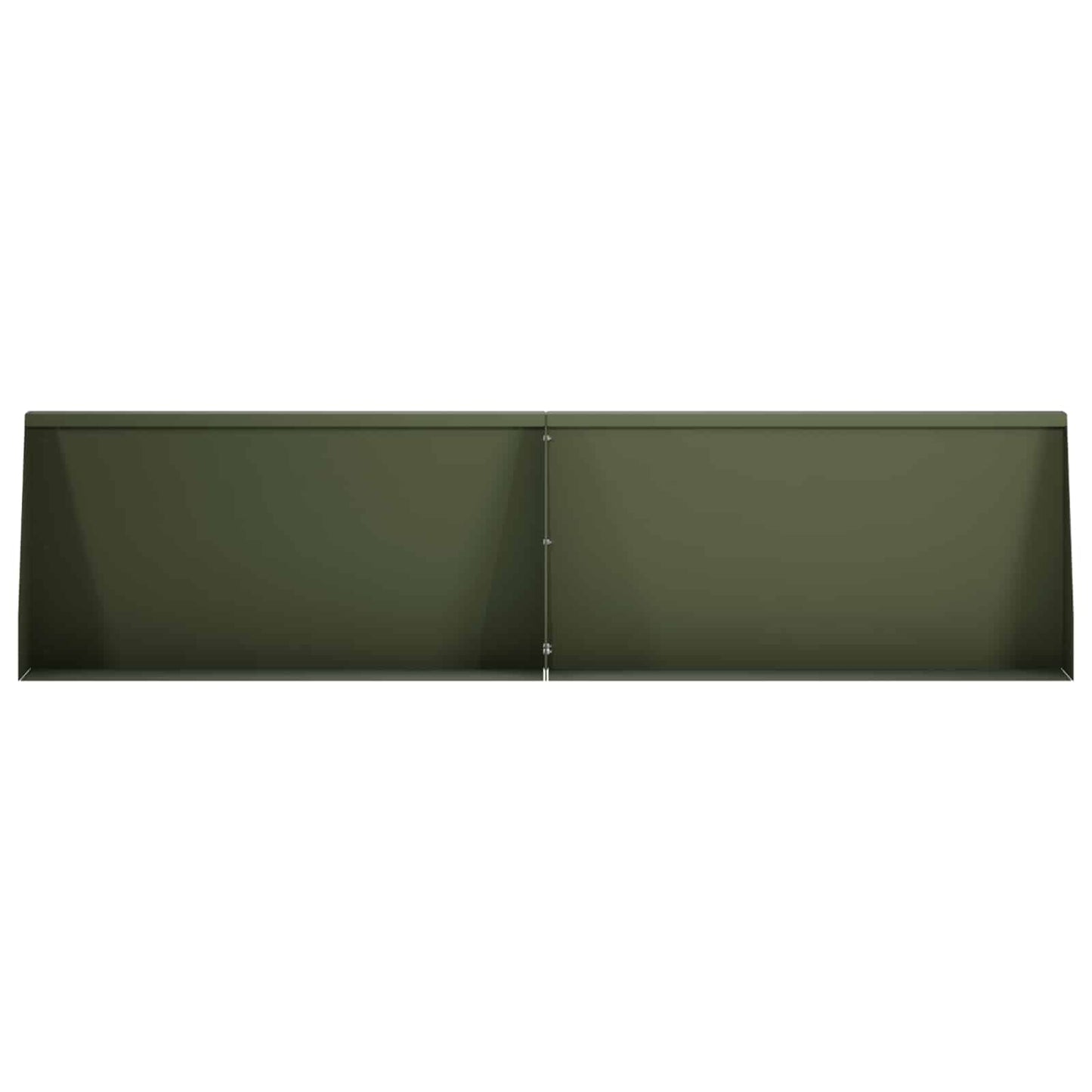 Støttemur 6 stk. 80 x 12 x 40 cm Stål Olivengrøn