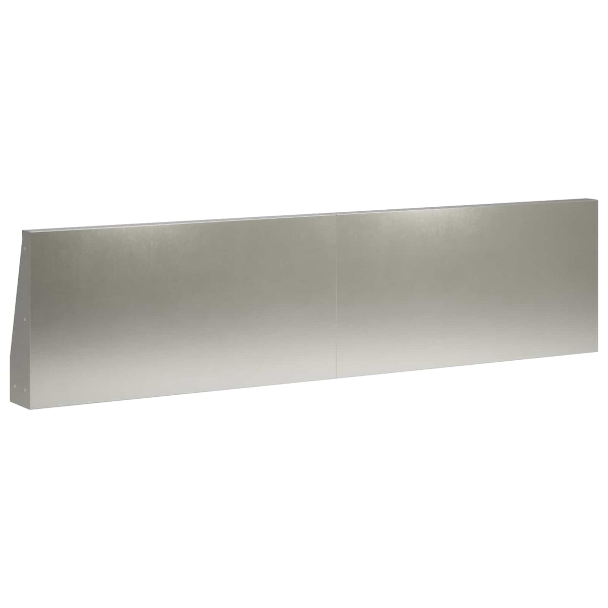 Støttemur 6 stk. 80 x 12 x 40 cm Rustfrit stål Sølv