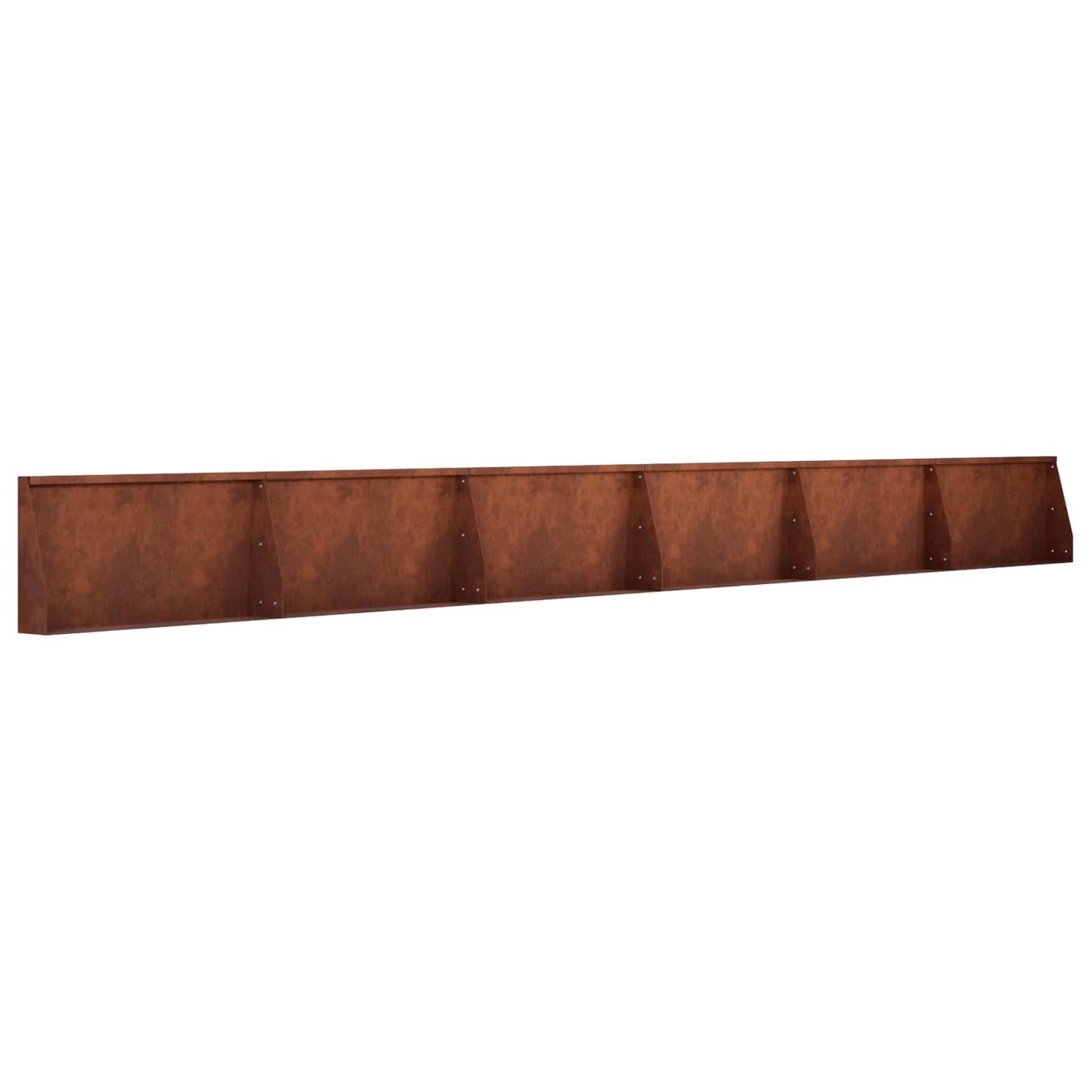 Støttemur 6 stk. 80 x 12 x 40 cm Cortenstål Rusten