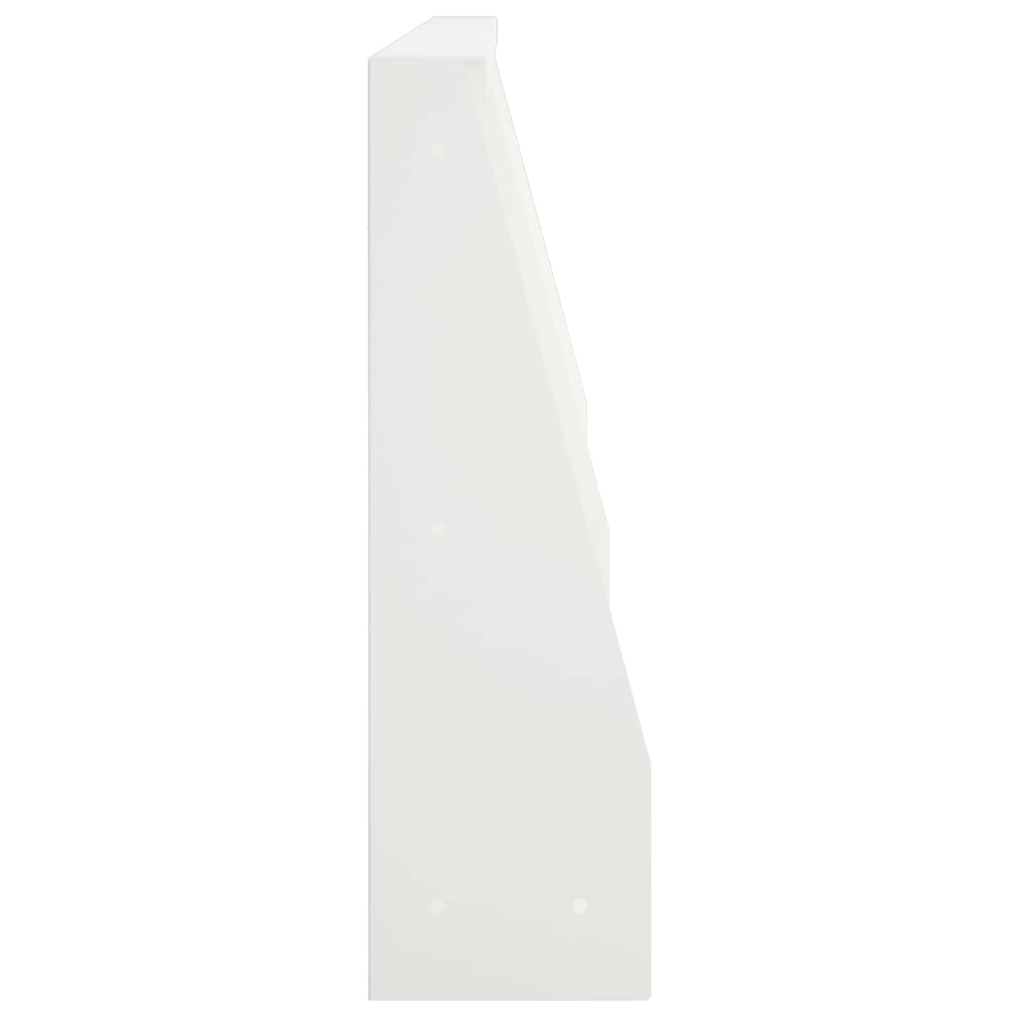 Støttemur 6 stk. 80 x 12 x 50 cm Stål Hvid