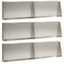 Støttemur 6 stk. 80 x 12 x 50 cm Rustfrit stål Sølv