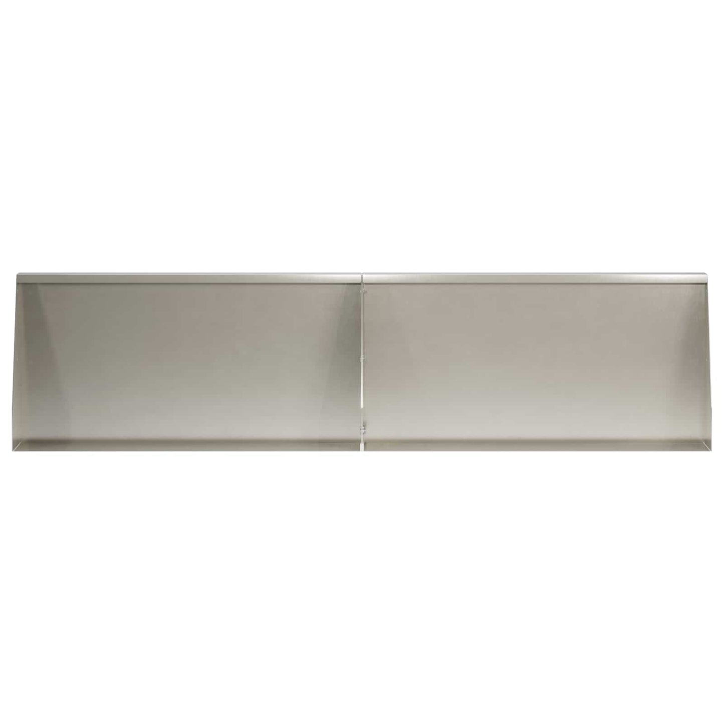 Støttemur 6 stk. 80 x 12 x 50 cm Rustfrit stål Sølv