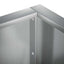 Støttemur 4 stk. 100 x 100 x 30 cm Galvaniseret stål Sølv