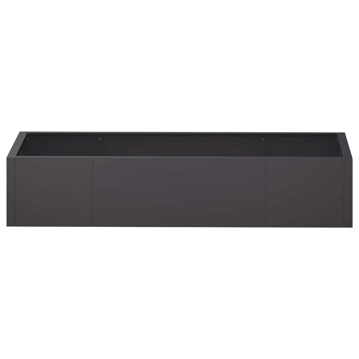 Støttemur 6 stk. 200 x 100 x 30 cm Stål Sort