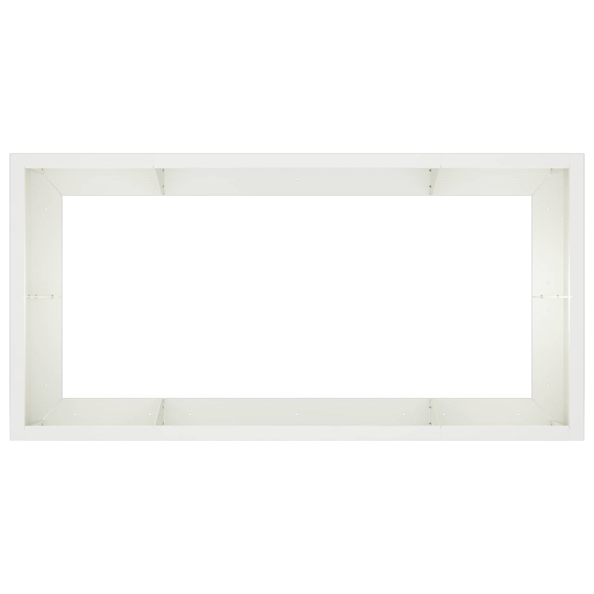 Støttemur 6 stk. 200 x 100 x 30 cm Stål Hvid