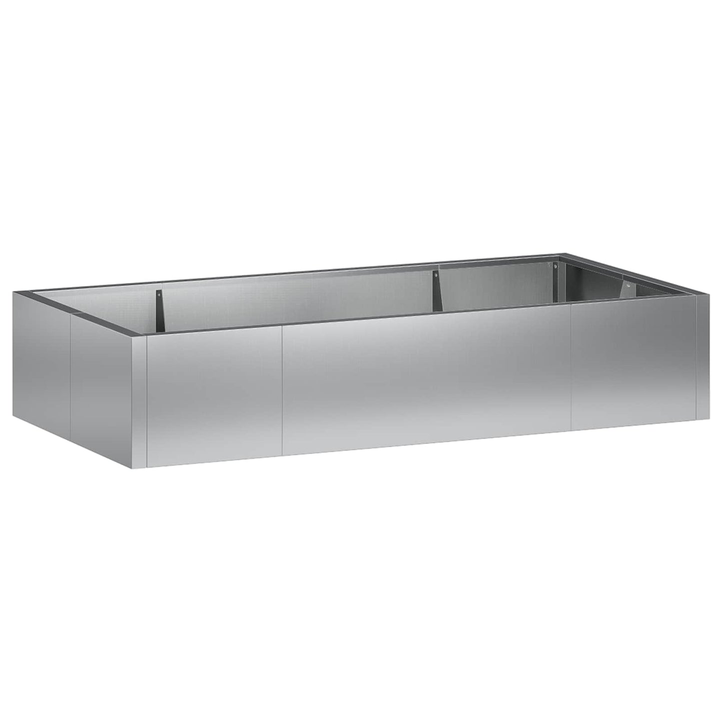 Støttemur 6 stk. 200 x 100 x 30 cm Galvaniseret stål Sølv