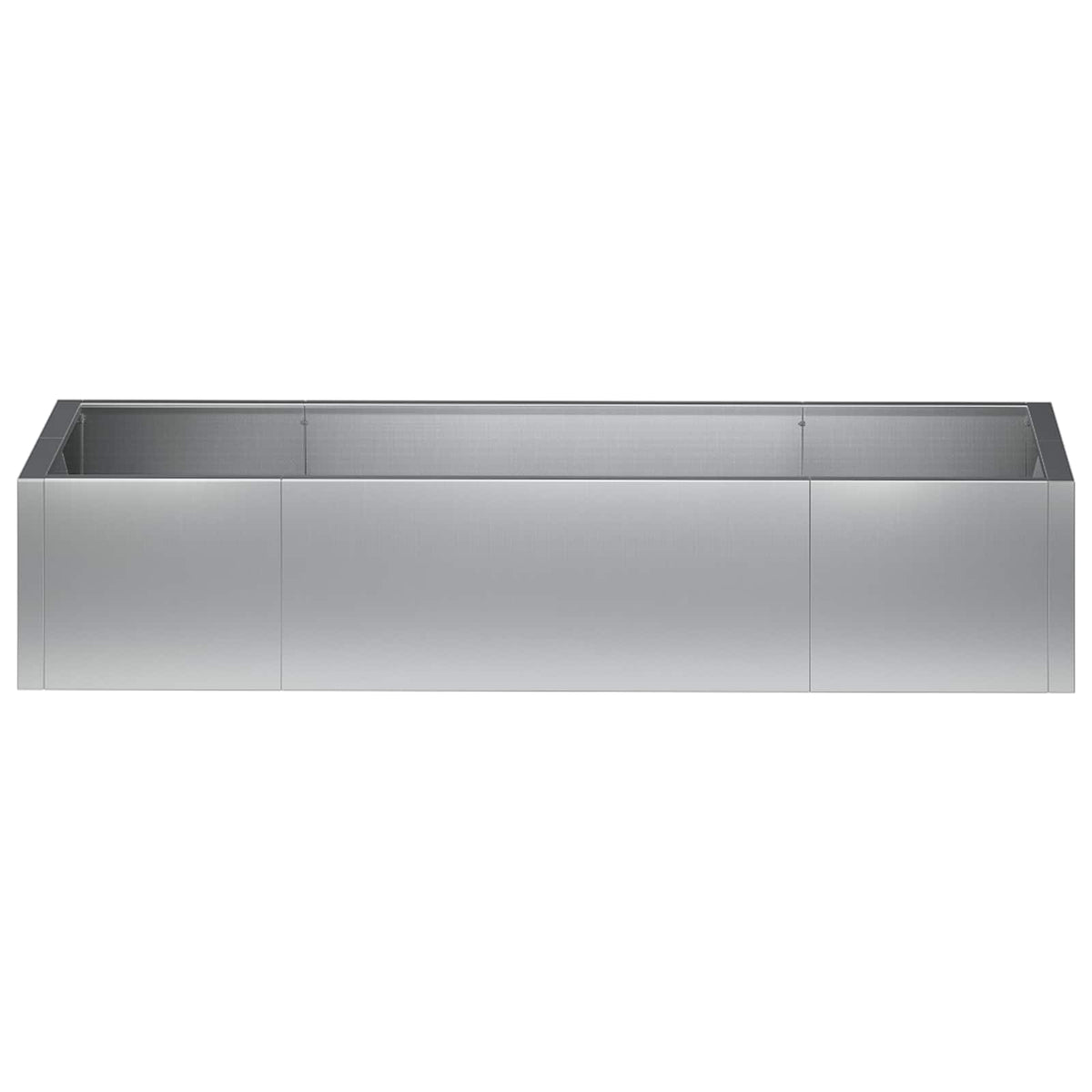 Støttemur 6 stk. 200 x 100 x 30 cm Galvaniseret stål Sølv