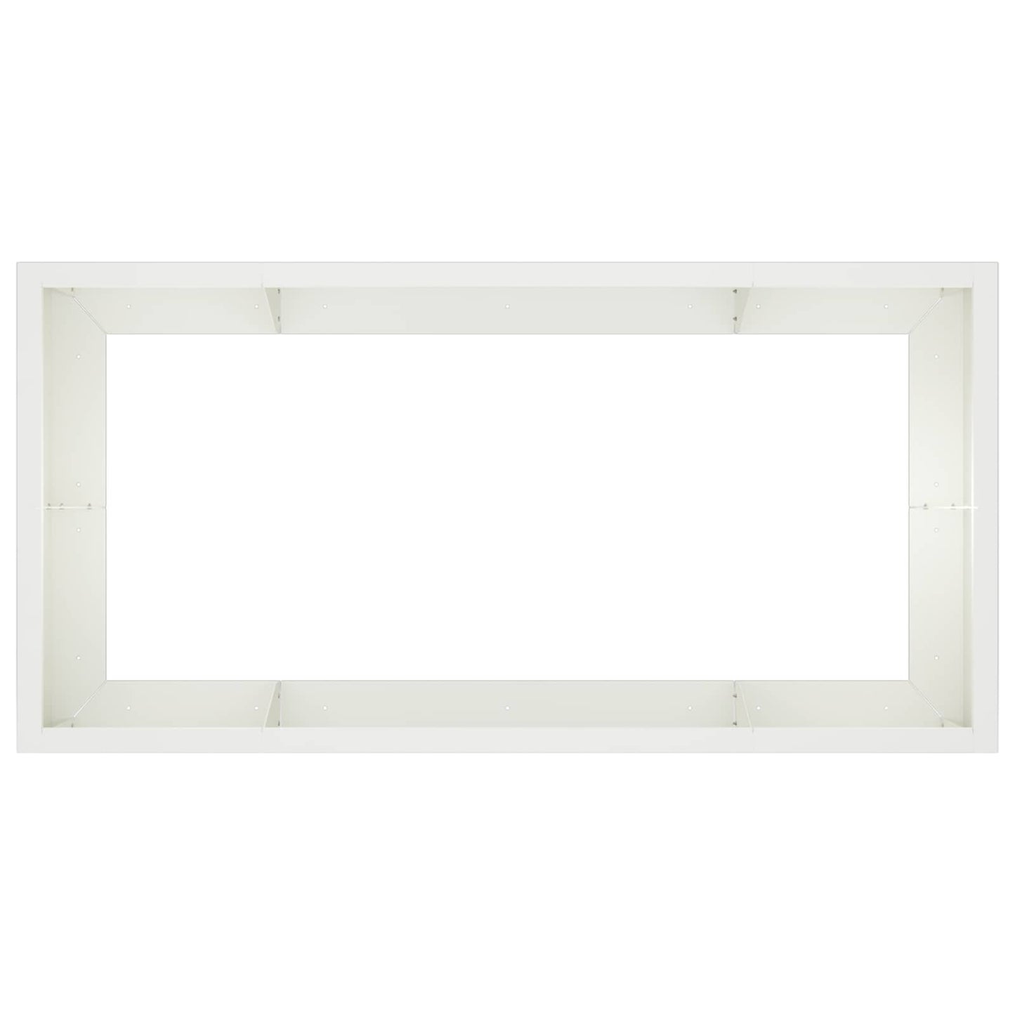 Støttemur 6 stk. 200 x 100 x 40 cm Stål Hvid