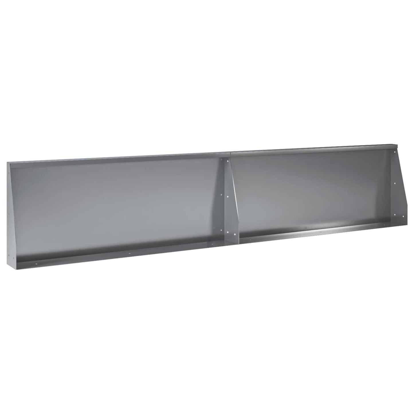 Støttemur 6 stk. 200 x 100 x 40 cm Galvaniseret stål Sølv