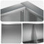 Støttemur 6 stk. 200 x 100 x 50 cm Galvaniseret stål Sølv