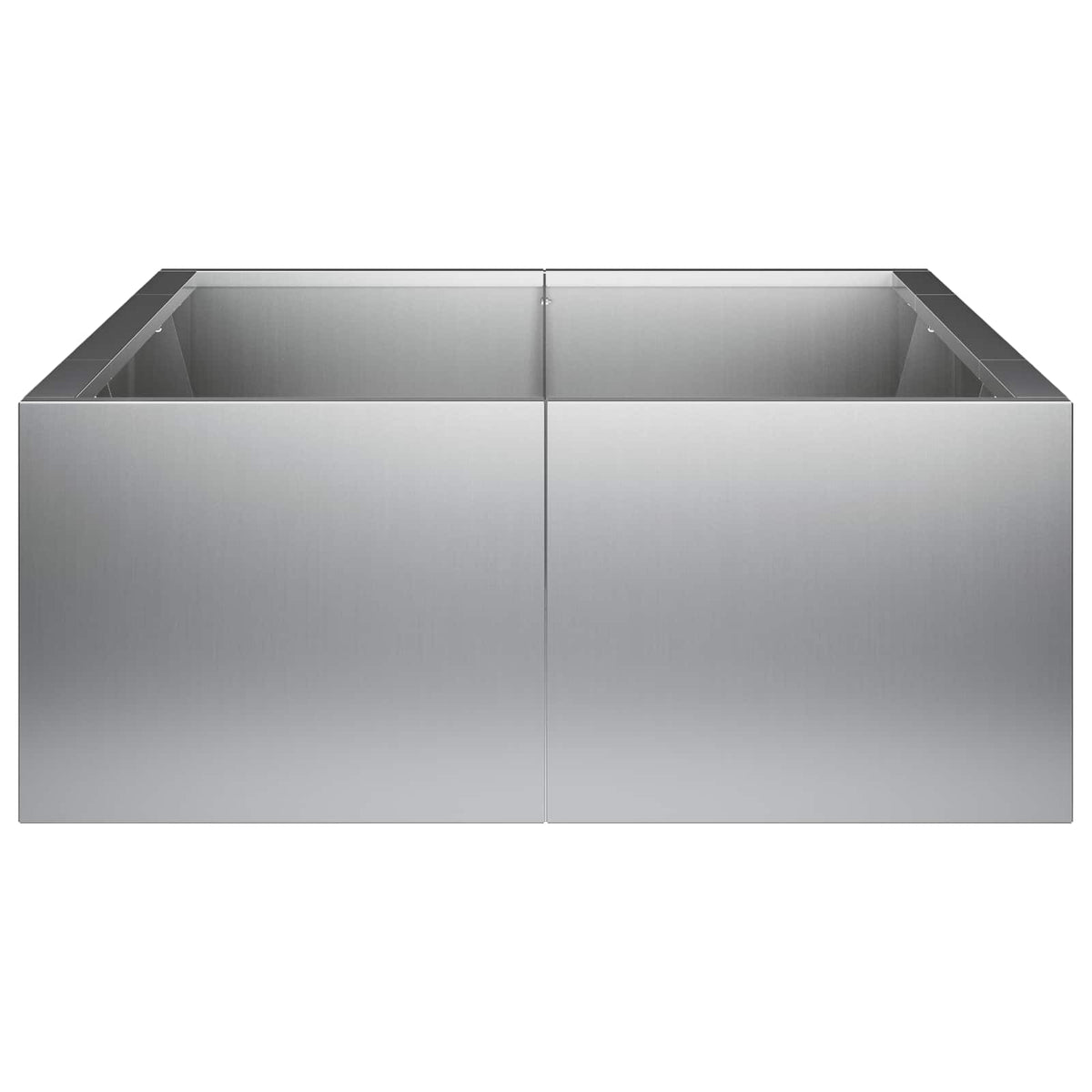 Støttemur 6 stk. 200 x 100 x 50 cm Galvaniseret stål Sølv