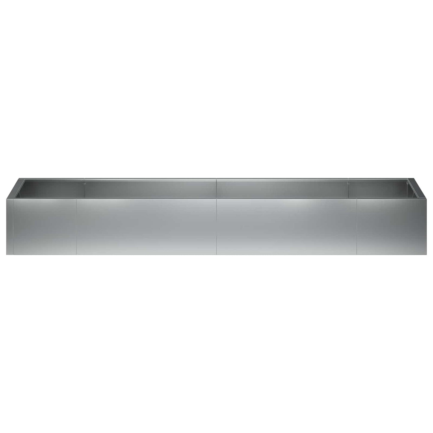 Støttemur 8 stk. 300 x 100 x 30 cm Galvaniseret stål Sølv