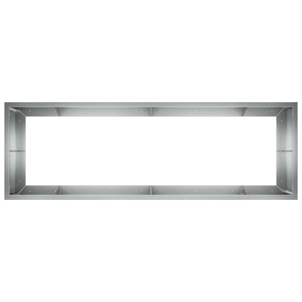 Støttemur 8 stk. 300 x 100 x 30 cm Galvaniseret stål Sølv