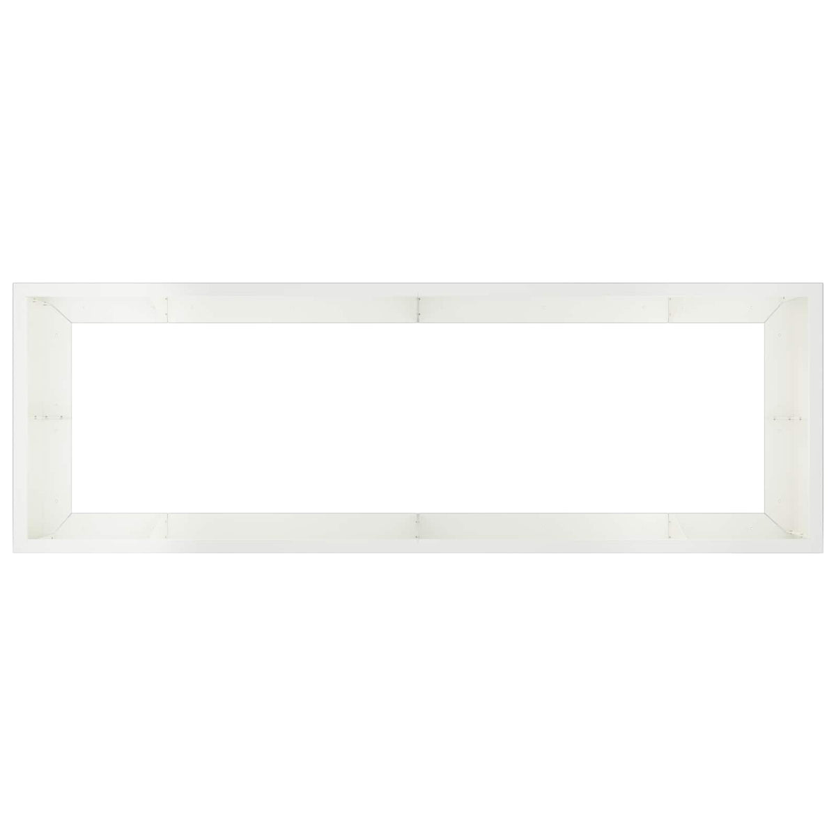 Støttemur 8 stk. 300 x 100 x 40 cm Stål Hvid