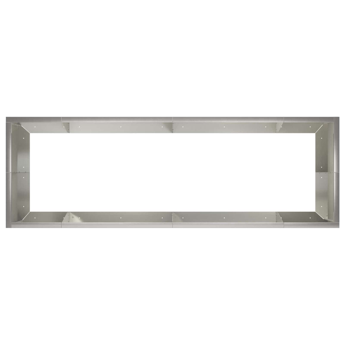 Støttemur 8 stk. 300 x 100 x 40 cm Rustfrit stål Sølv