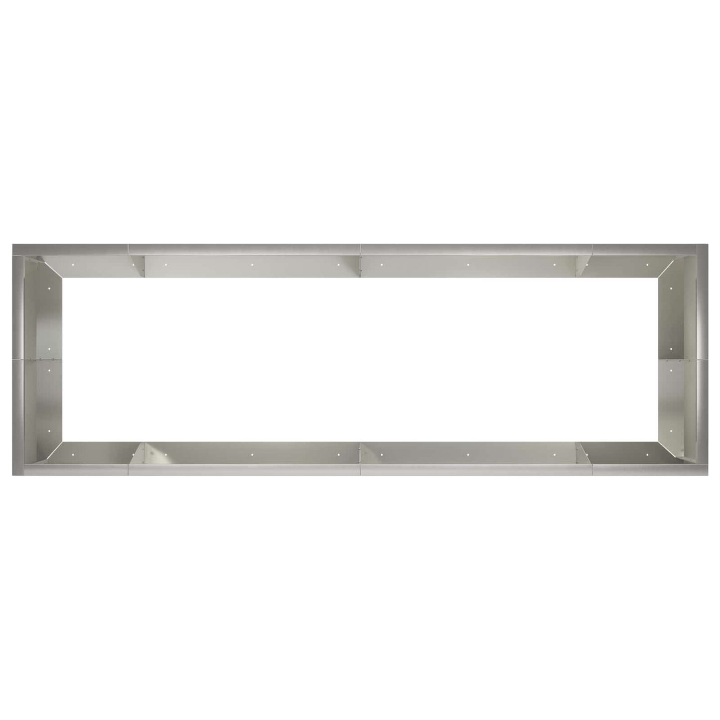Støttemur 8 stk. 300 x 100 x 50 cm Rustfrit stål Sølv