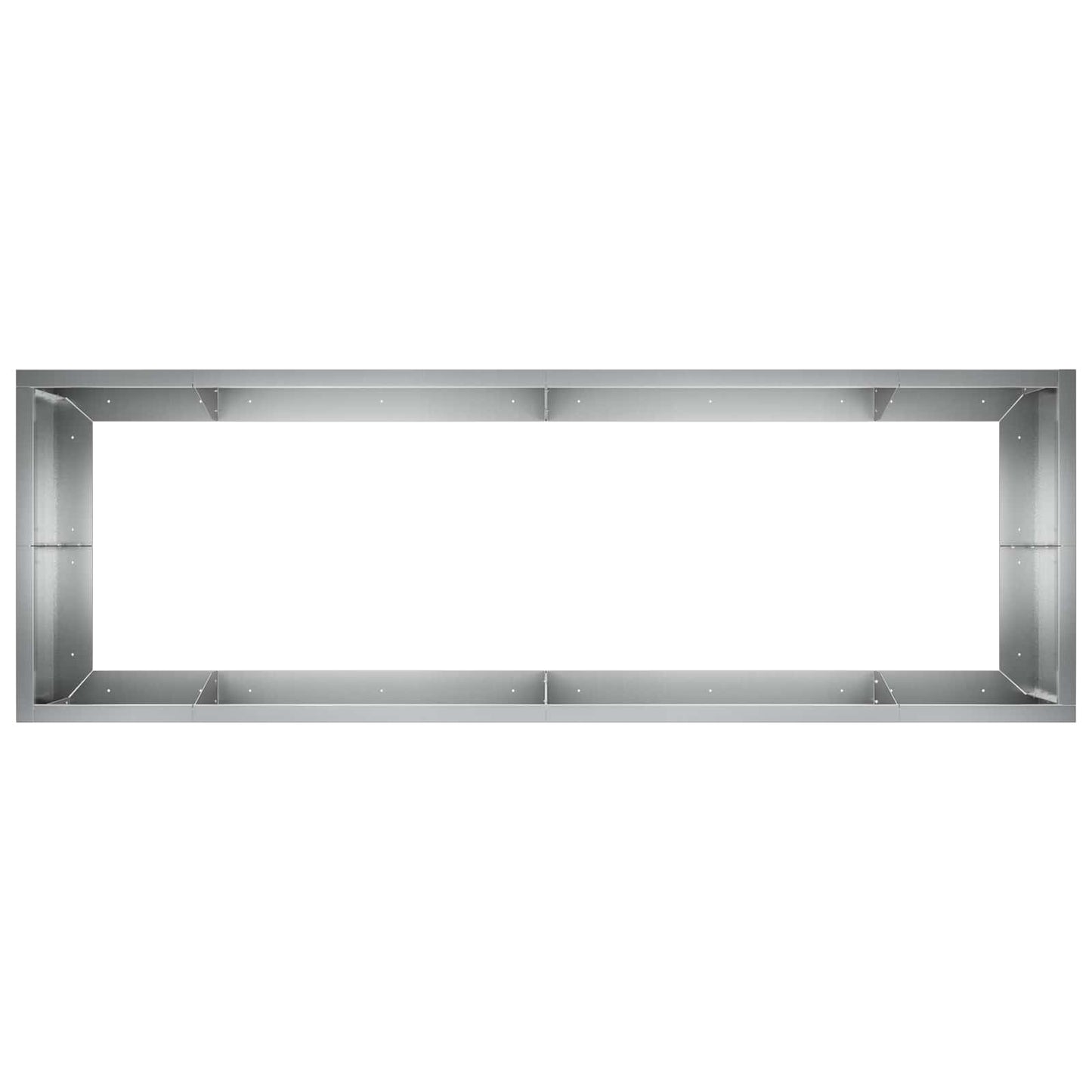 Støttemur 8 stk. 300 x 100 x 50 cm Galvaniseret stål Sølv