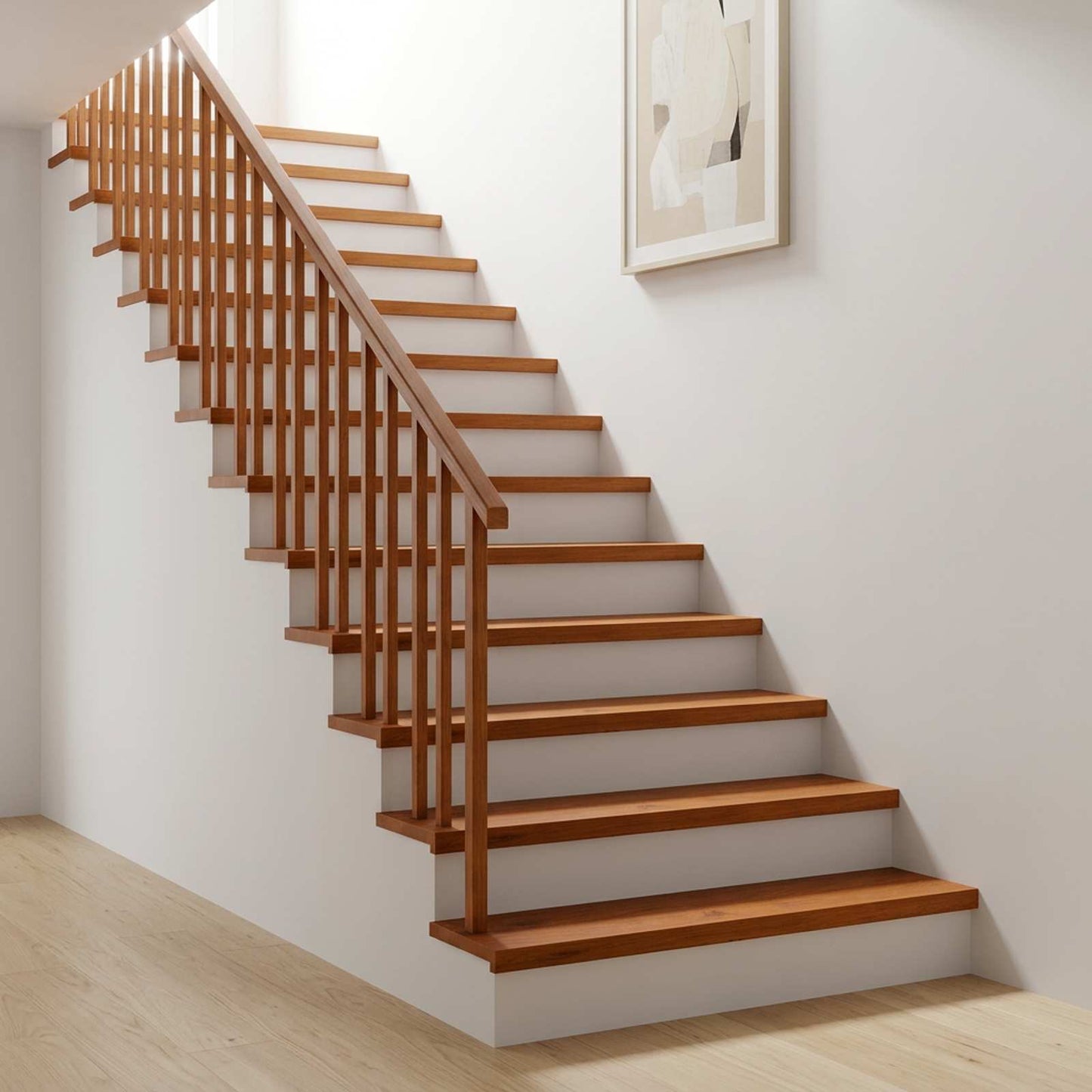 Trappe Tread 2 stk. 120 x 25 x 2 cm Brun Massivt Eg Træ