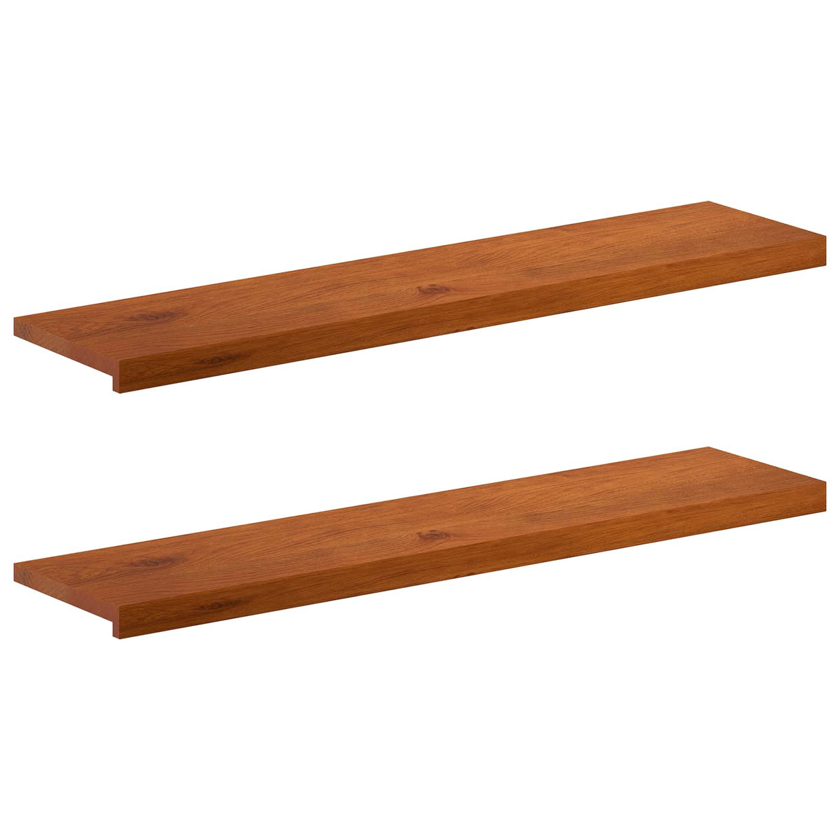 Trappe Tread 2 stk. 120 x 25 x 2 cm Brun Massivt Eg Træ