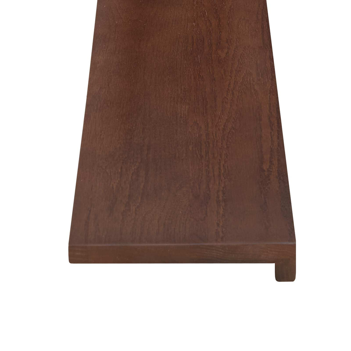 Trappe Tread 2 stk. 90 x 25 x 2 cm Mørk Brun Massivt Eg Træ