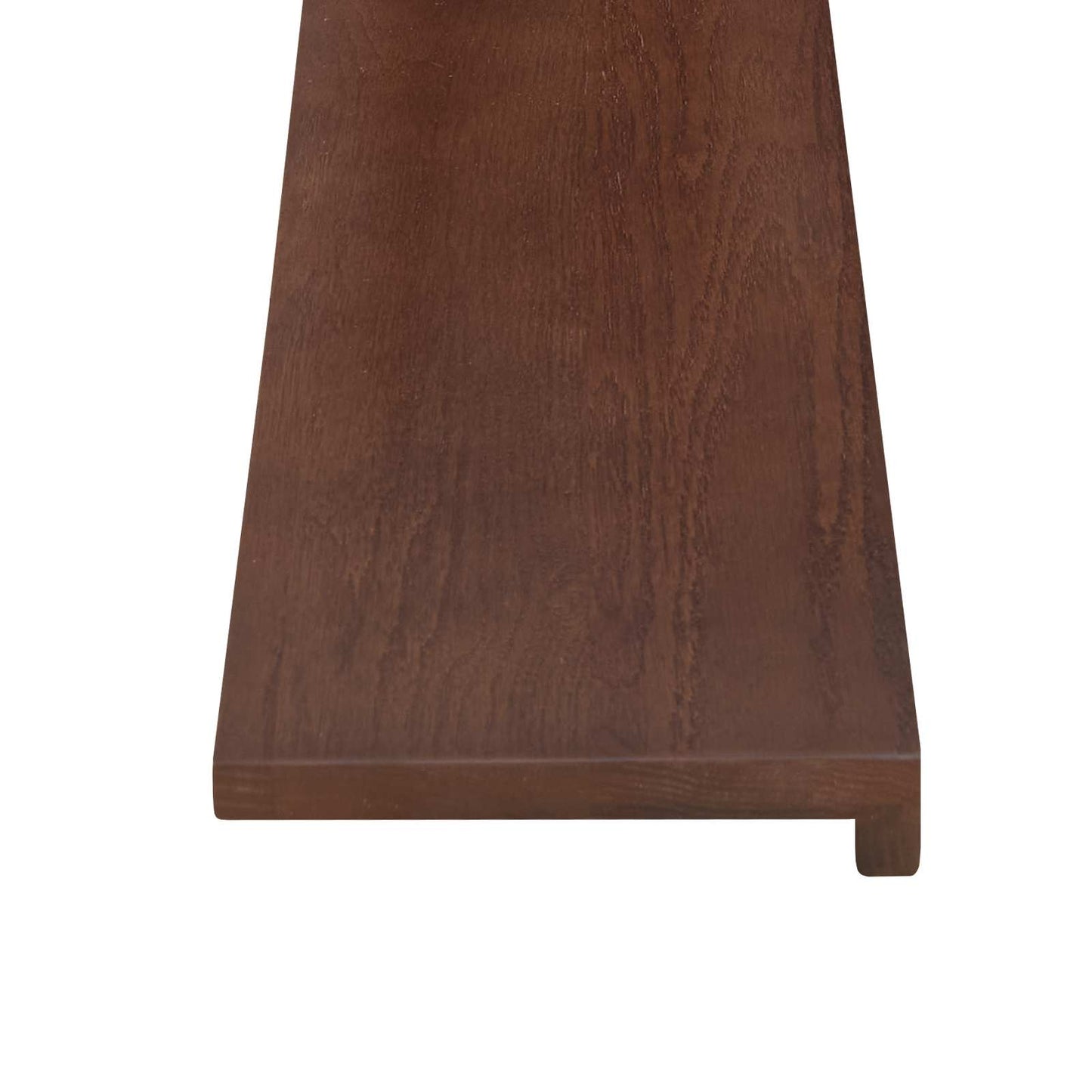 Trappe Tread 2 stk. 90 x 30 x 2 cm Mørk Brun Massivt Eg Træ