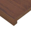 Trappe Tread 8 stk. 70 x 30 x 2 cm Mørk Brun Massivt Eg Træ