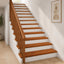 Trappe Tread 12 stk. 80 x 30 x 2 cm Brun Massivt Eg Træ