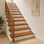 Trappe Tread 12 stk. 120 x 30 x 2 cm Brun Massivt Eg Træ