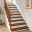 Trappe Tread 16 stk. 110 x 30 x 2 cm Mørk Brun Massivt Eg Træ