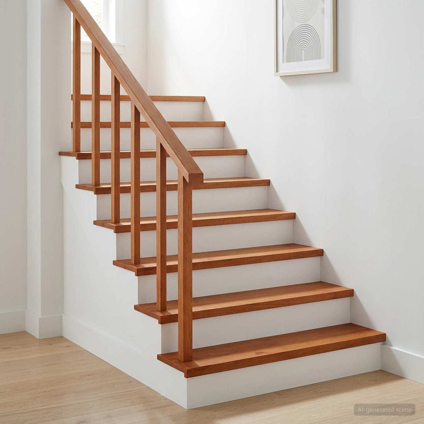 Trappe Tread 20 stk. 110 x 25 x 2 cm Brun Massivt Eg Træ