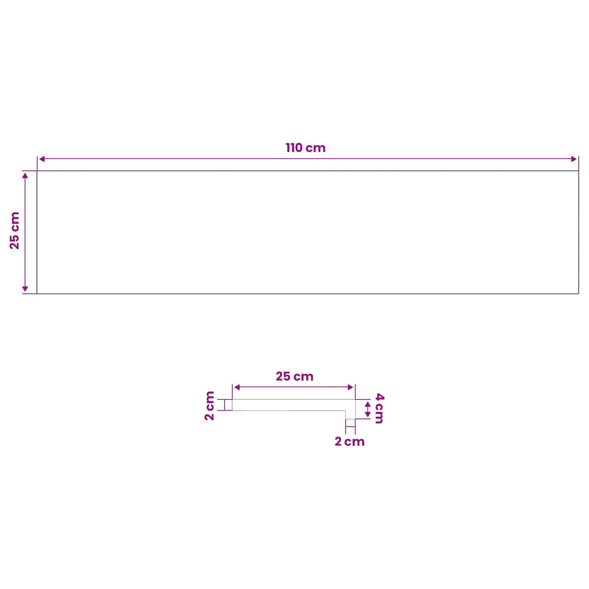 Trappe Tread 20 stk. 110 x 25 x 2 cm Brun Massivt Eg Træ