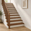 Trappe Tread 20 stk. 70 x 25 x 2 cm Mørk Brun Massivt Eg Træ