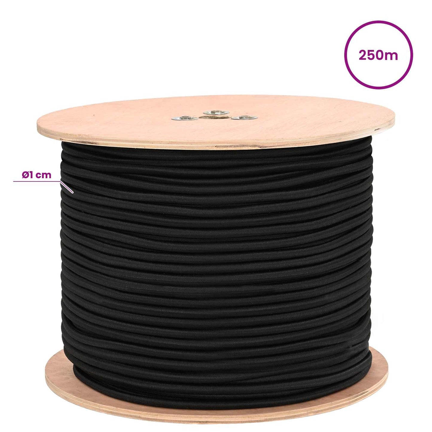 Bungee Snore 10 mm Sort PP og gummi