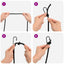 Bungee Snore med Krog 8 mm Sort PP og gummi