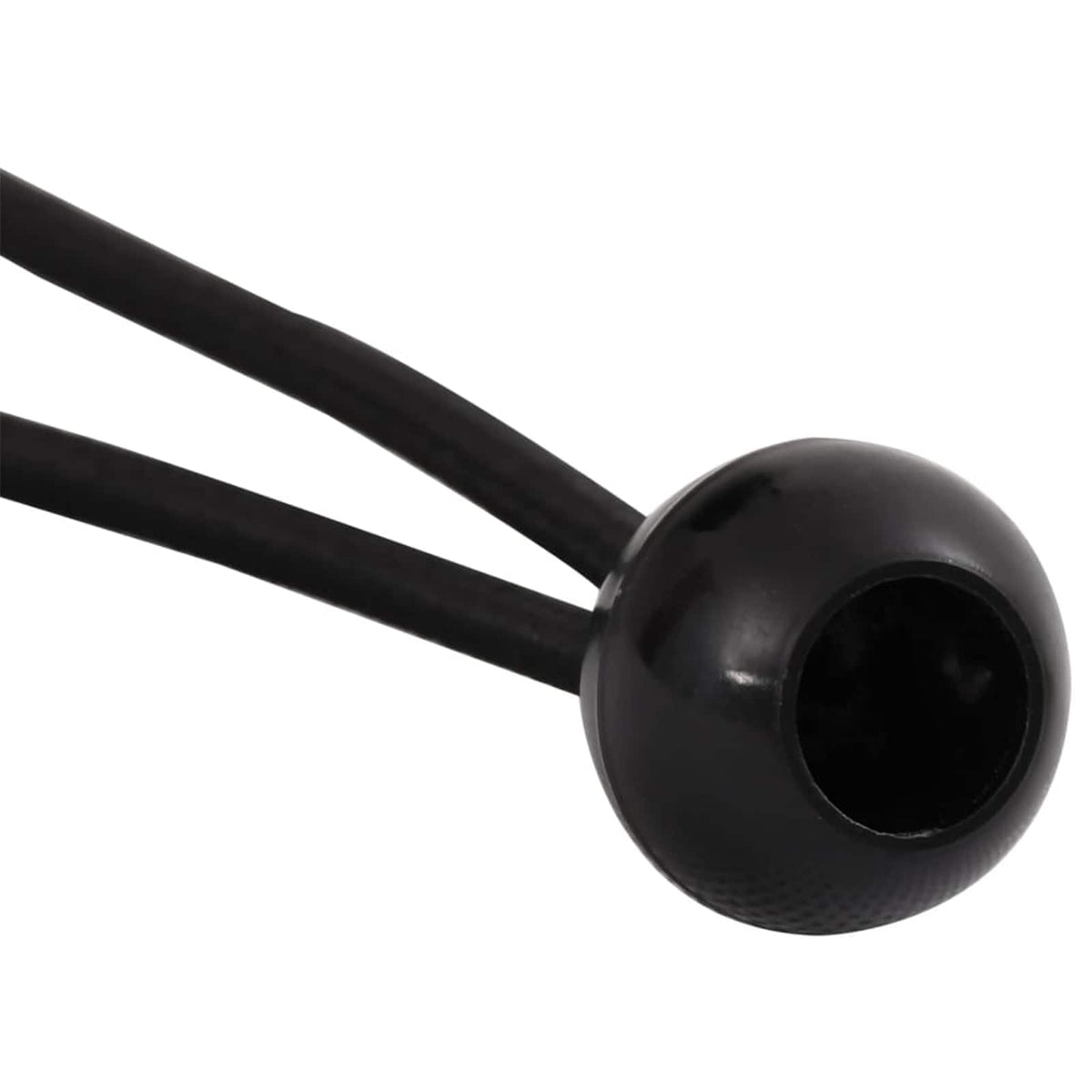 Bungee Snore med Bolde 24 stk. Sort 4 mm x 22 cm Polypropylen