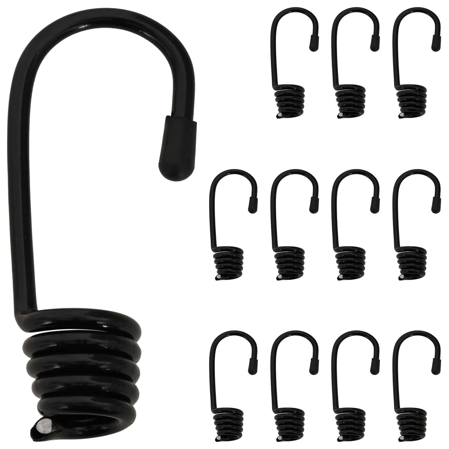 Kroge 12 stk. Sort 4 mm x 5 cm Stål