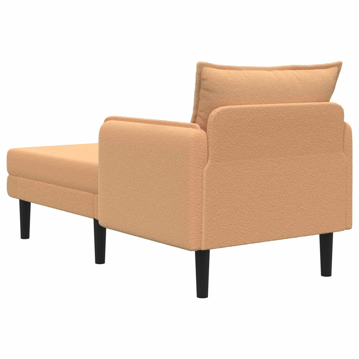 Overdimensioneret chaiselong Beige Bouclé