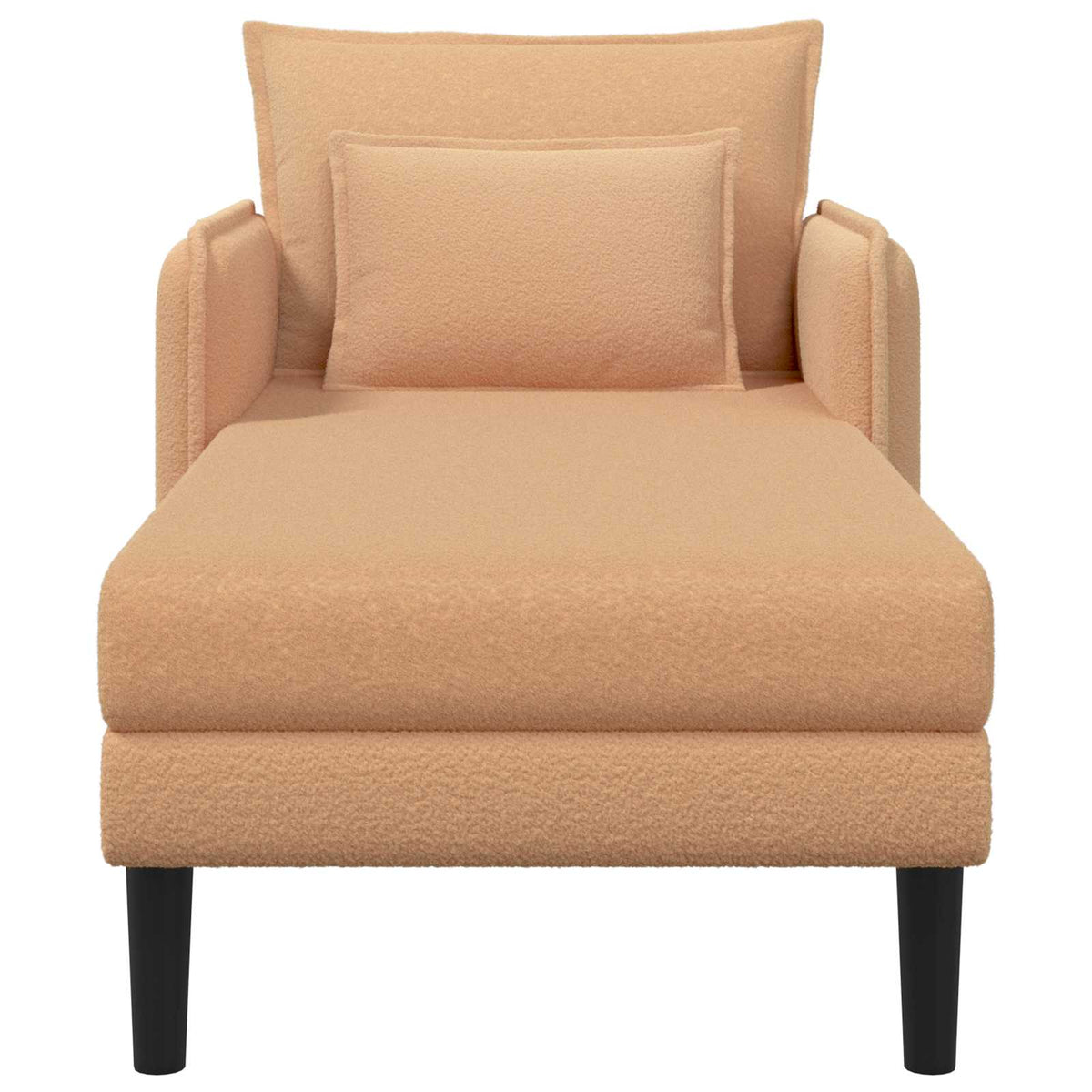 Overdimensioneret chaiselong Beige Bouclé