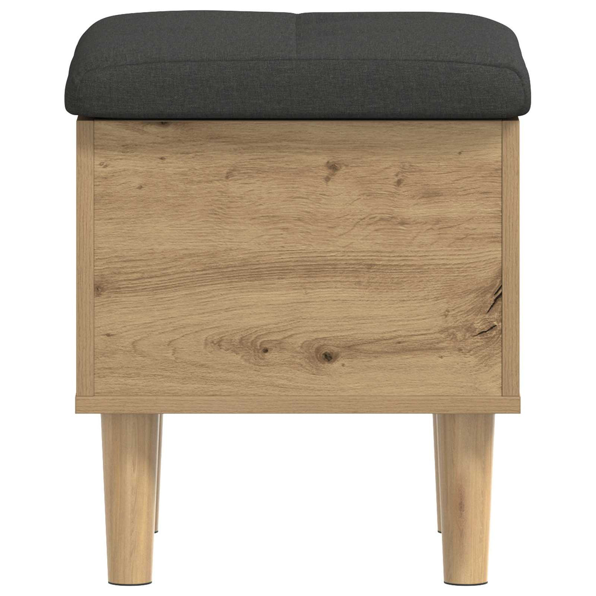 Opbevaringsbænk med pude Artisan-eg 42 x 42 x 46 cm
