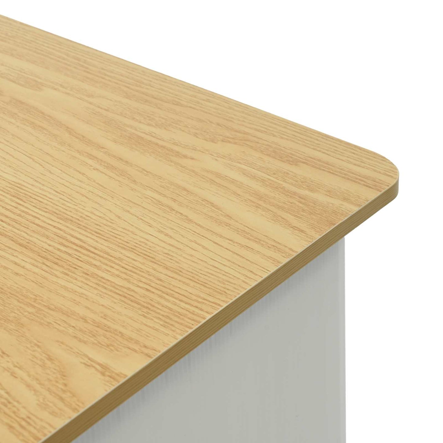 Messebord Lys brun og hvid 80 x 40 x 93 cm