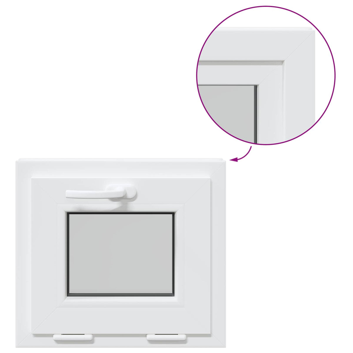 Tilt kældervindue RISOR 50 x 45 cm