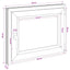 Kældervindue RISOR 50 x 55 cm PVC og glas