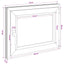 Kældervindue RISOR 50 x 55 cm PVC og glas