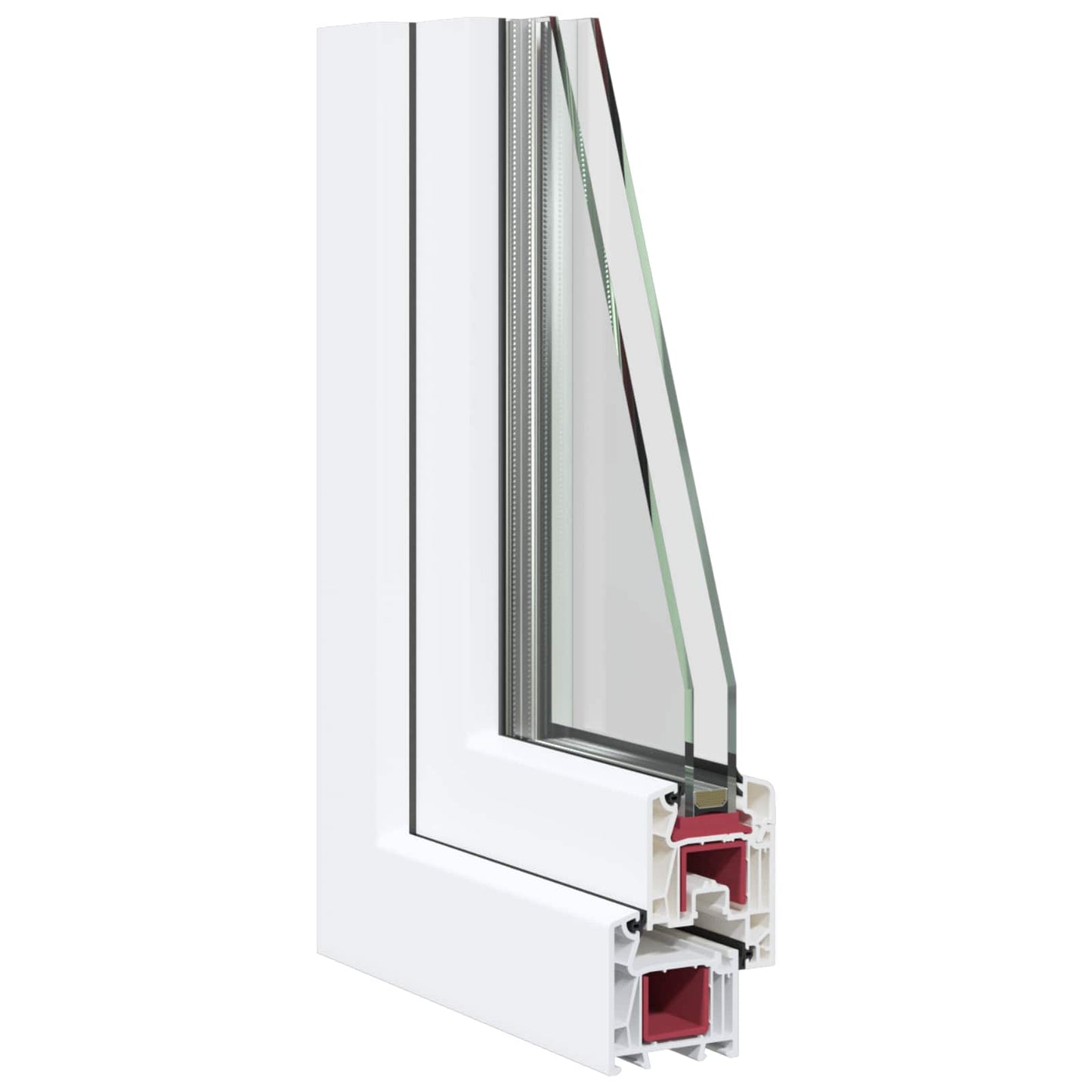 Kældervindue RISOR 40 x 70 cm PVC og glas