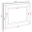Kældervindue RISOR 70 x 50 cm PVC og glas